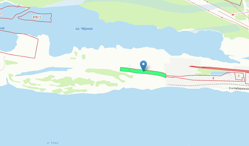 Земля для бизнеса Пермь, Дзержинский р-н, Правый берег реки Кама